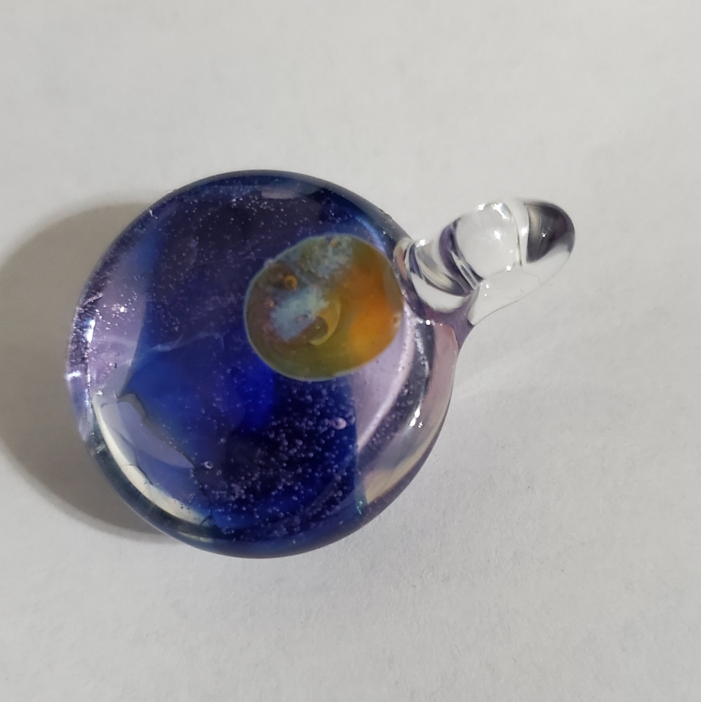 Blue Glass Pendant - Picture 4 of 5